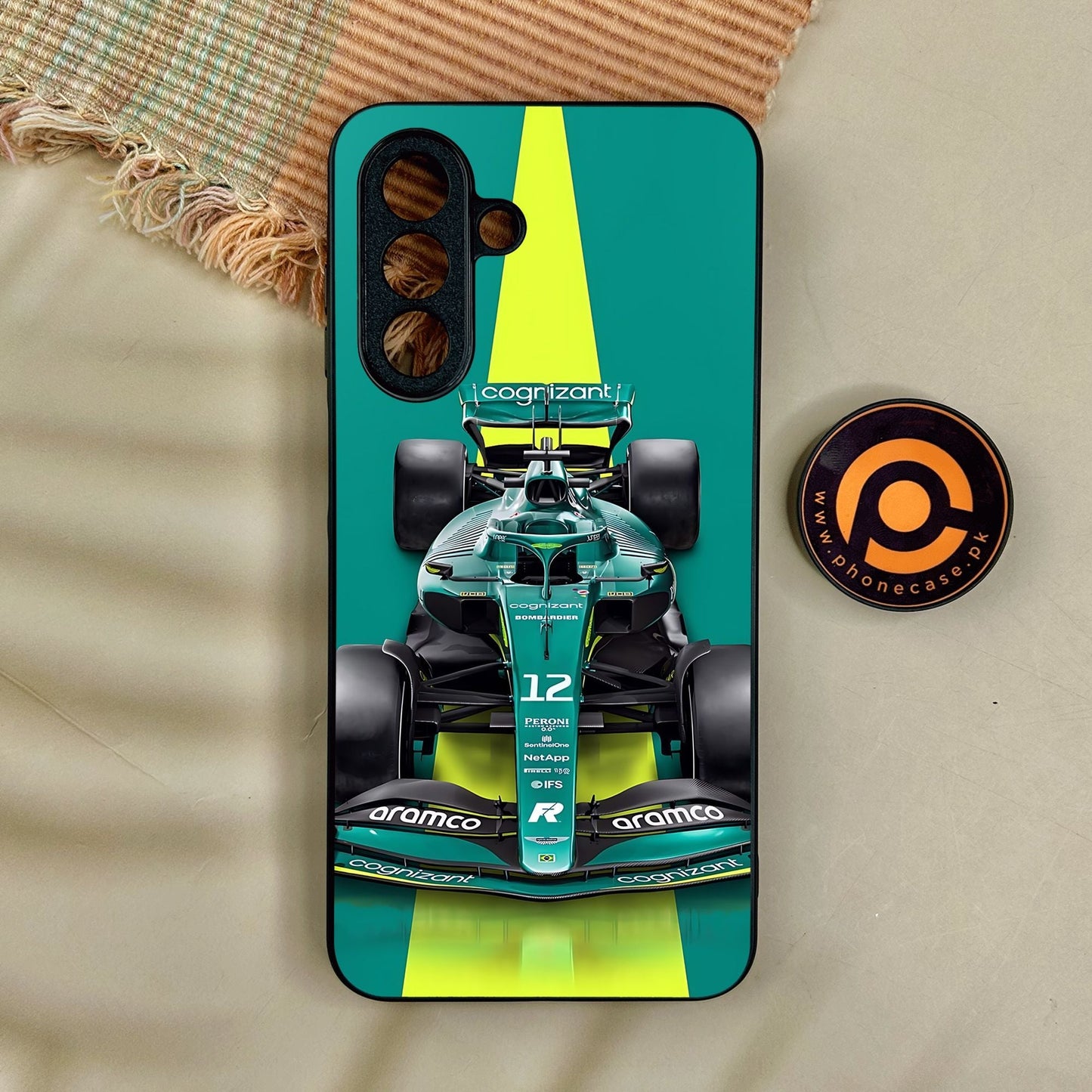 Samsung Galaxy A17 - Formula 1 Design 6 - Premium Metal Printed Soft Bumper Shock Proof Case