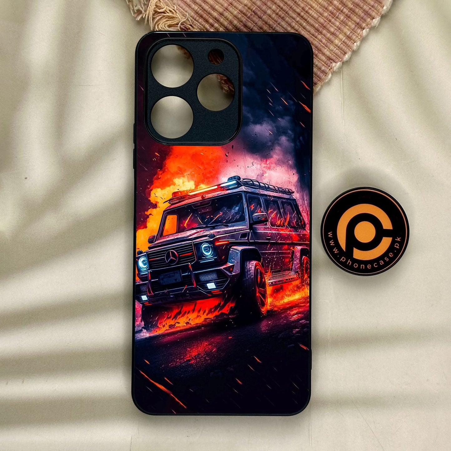 Realme Note 70 - Racing Design 2 - Premium Metal Printed Soft Bumper Shock Proof Case