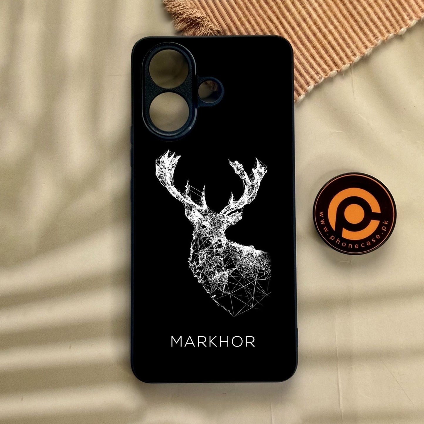 Vivo V60 Lite  - Markhor Design 4 - Premium Metal Printed Soft Bumper Shock Proof Case