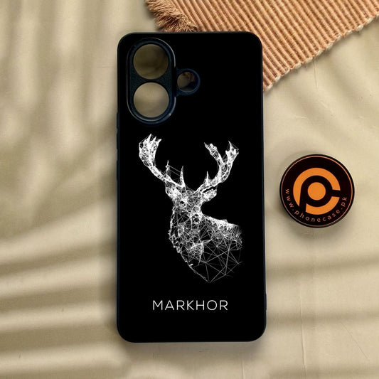 Vivo V60 Lite  - Markhor Design 4 - Premium Metal Printed Soft Bumper Shock Proof Case