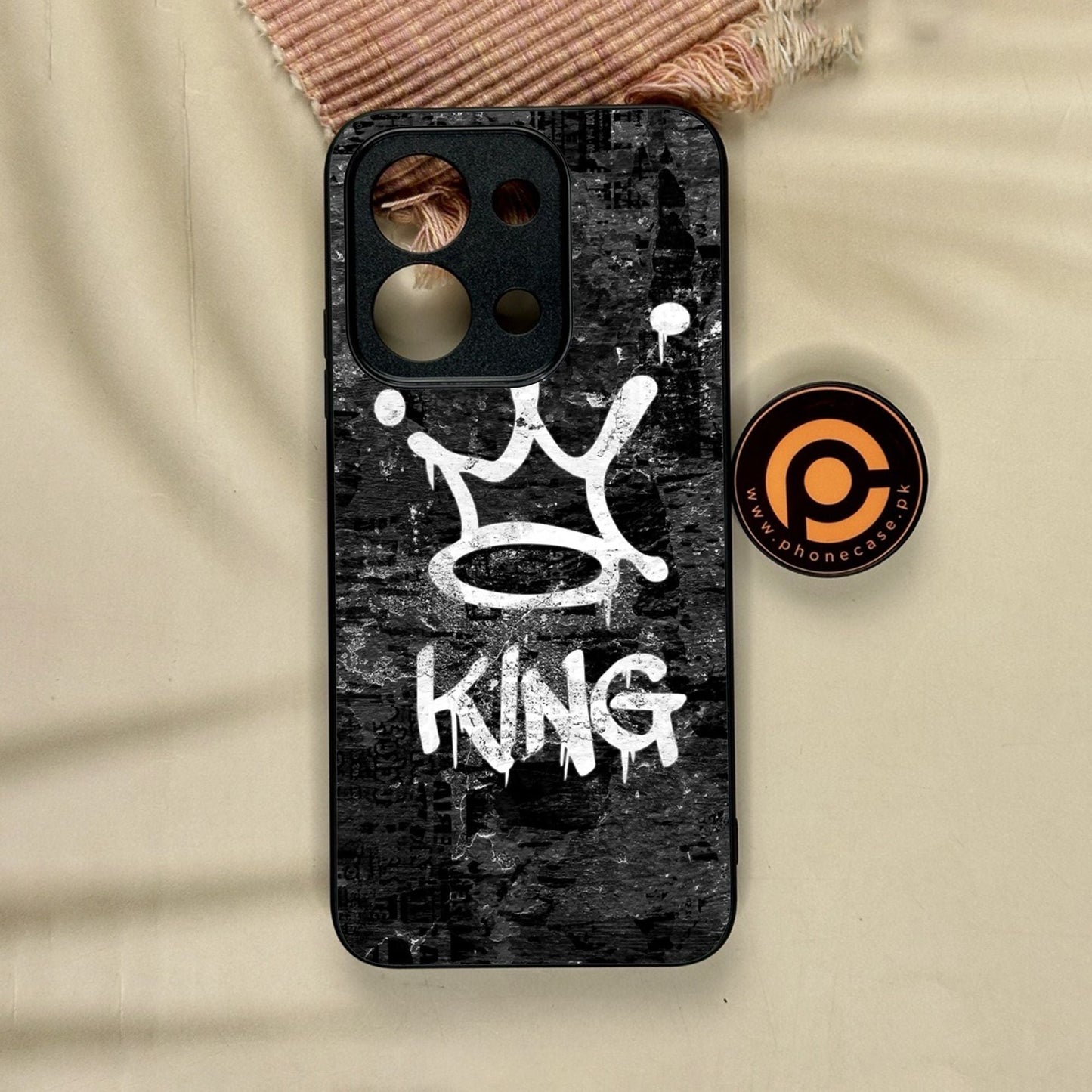 Xiaomi Redmi 15C - King Design 8 - Premium Metal Printed Soft Bumper Shock Proof Case