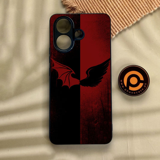 Vivo V60 Lite  - Angel 2.0 Design 6 - Premium Metal Printed Soft Bumper Shock Proof Case