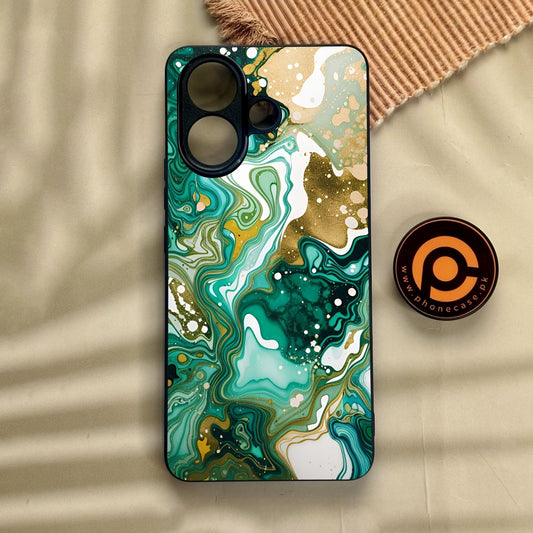 Vivo V60 Lite  - Liquid Design 8 - Premium Metal Printed Soft Bumper Shock Proof Case