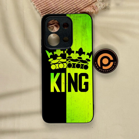 Xiaomi Redmi 15C - King Design 3 - Premium Metal Printed Soft Bumper Shock Proof Case