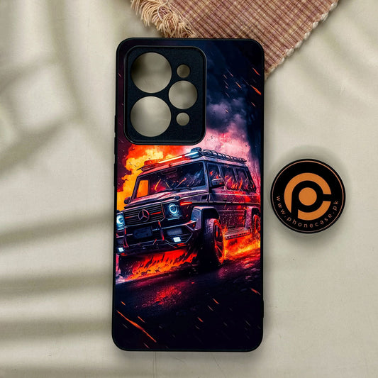 Realme 15 - Racing Design 2 - Premium Metal Printed Soft Bumper Shock Proof Case