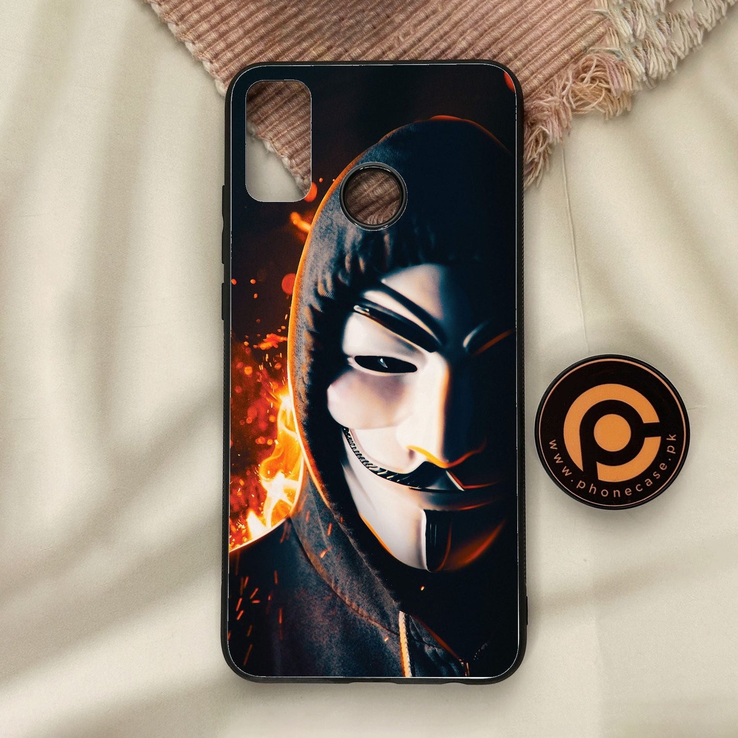 Honor 9X Lite - Anonymous 2.0 Design 6 - Premium Metal Printed Soft Bumper Shock Proof Case