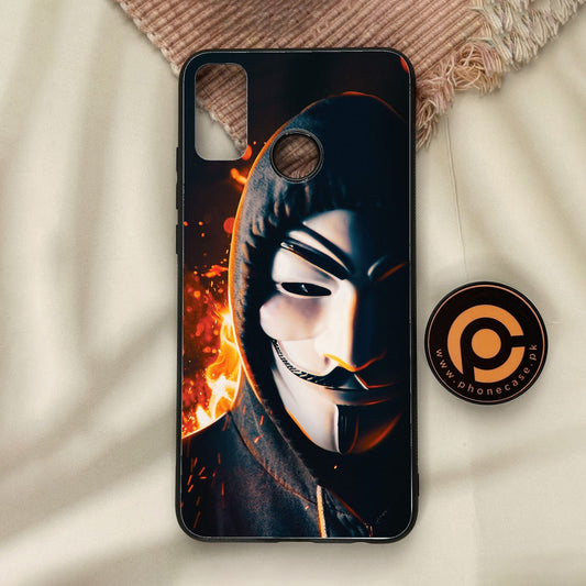 Honor 9X Lite - Anonymous 2.0 Design 6 - Premium Metal Printed Soft Bumper Shock Proof Case