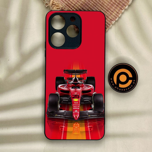 Realme Note 70 - Formula 1 Design - Premium Metal Printed Soft Bumper Shock Proof Case