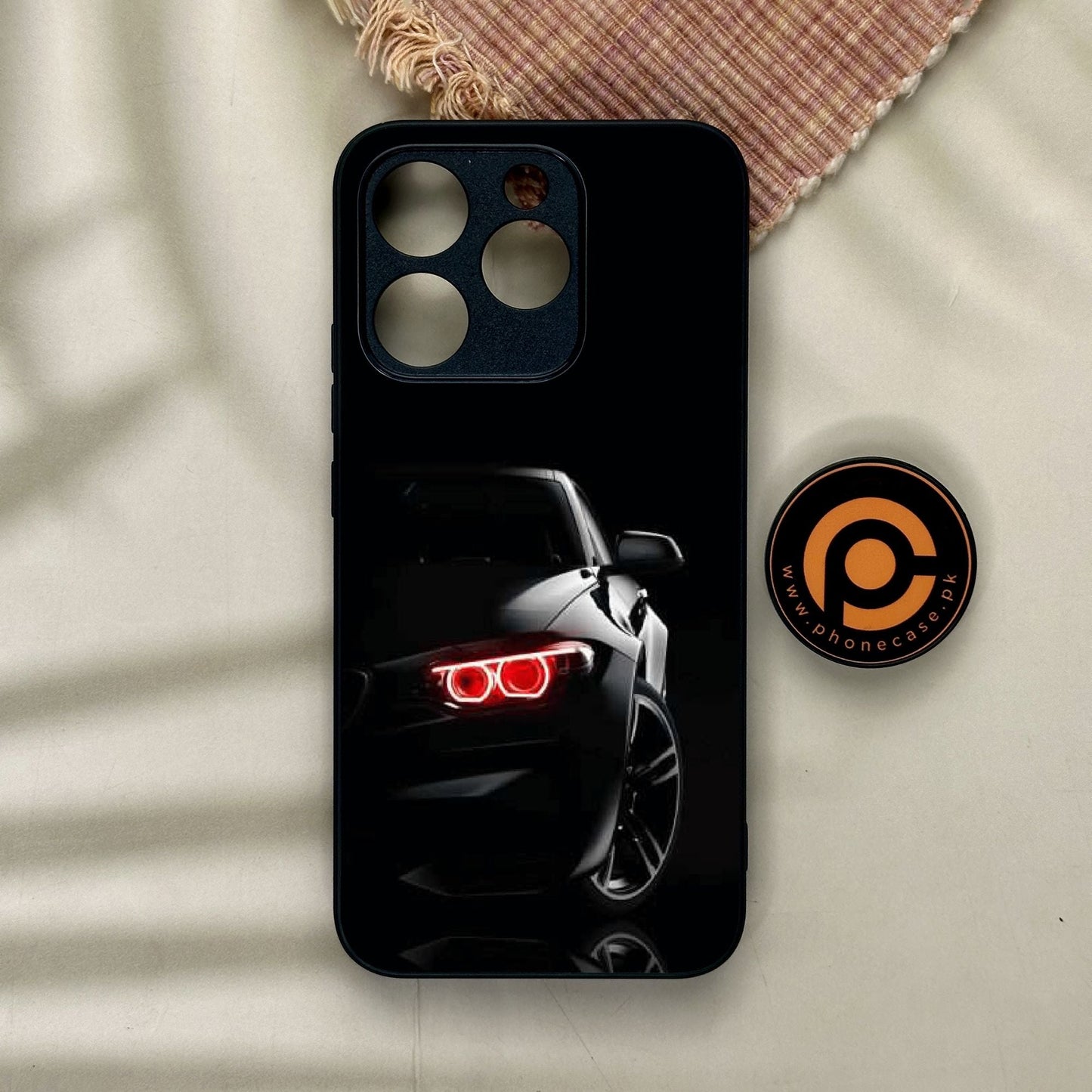 Realme 15T - Black Art Design 6 - Premium Metal Printed Soft Bumper Shock Proof Case