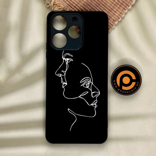 Realme Note 70 - Girls Design 5 - Premium Metal Printed Soft Bumper Shock Proof Case