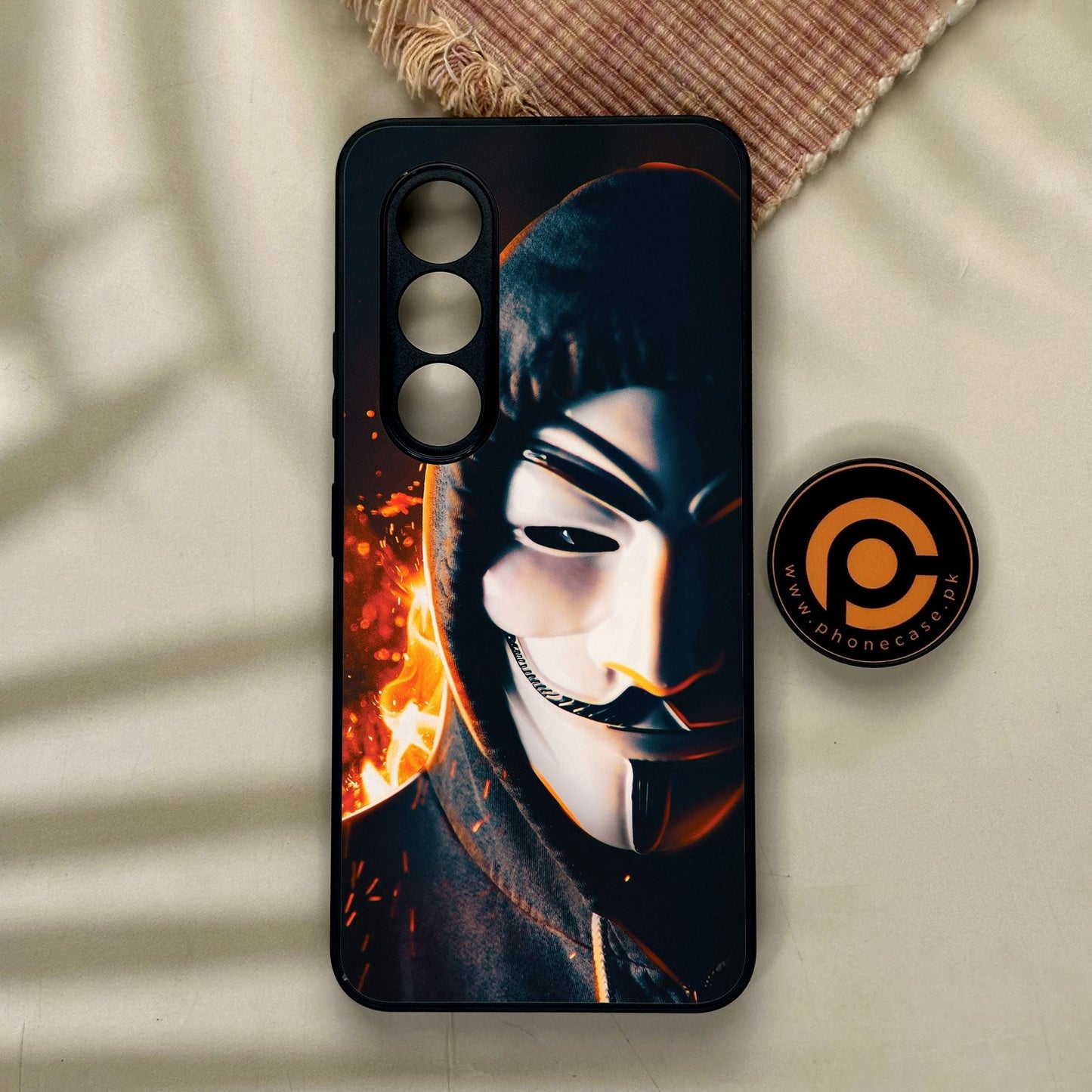 Itel S25 - Anonymous 2.0 Design 6 - Premium Metal Printed Soft Bumper Shock Proof Case