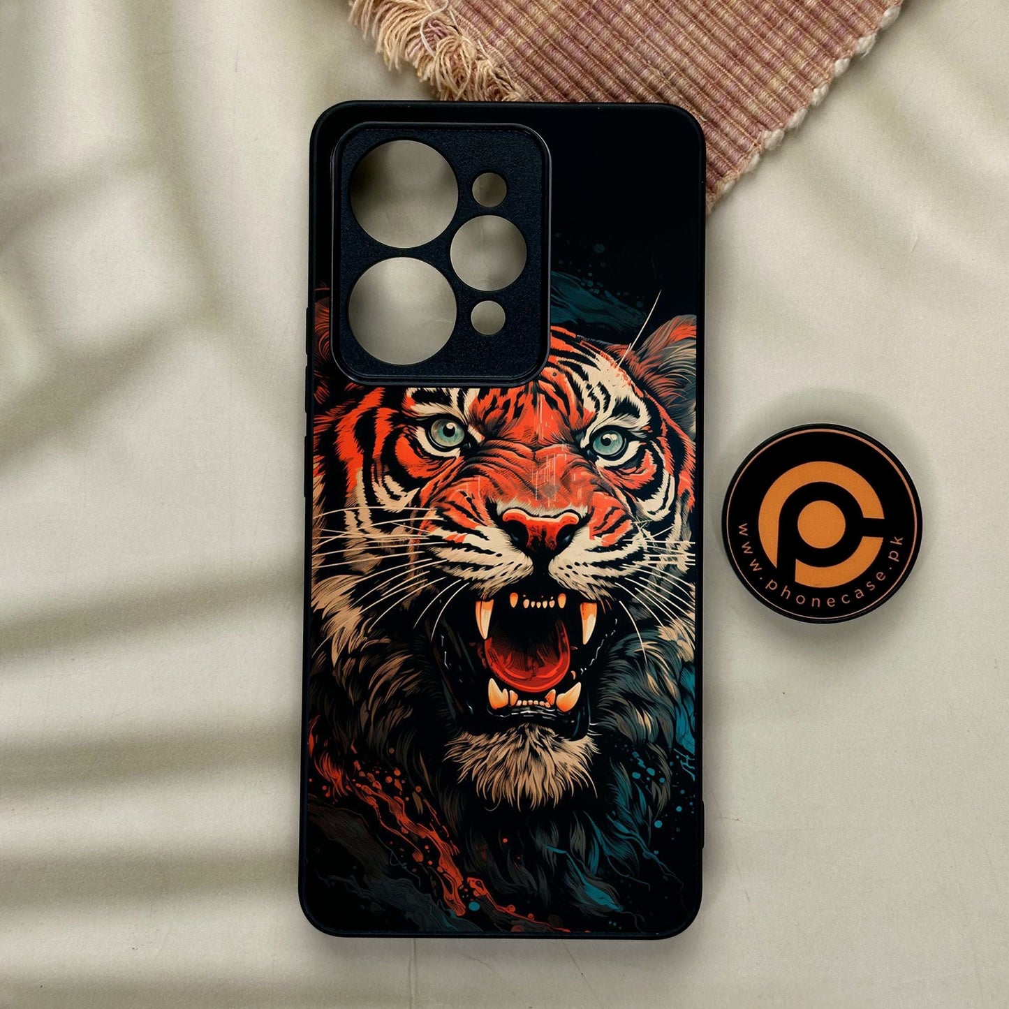 Realme 15 Pro - Tiger 2.0 Design 3 - Premium Metal Printed Soft Bumper Shock Proof Case
