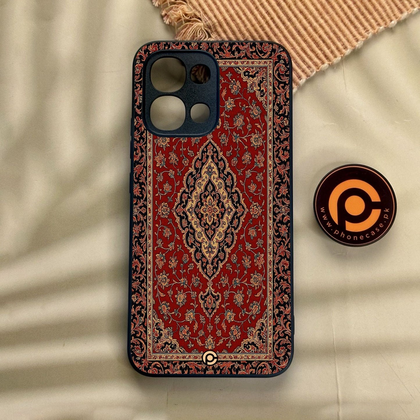 Oppo A6 Pro - Persian Rug Design 1 - Premium Metal Printed Soft Bumper Shock Proof Case