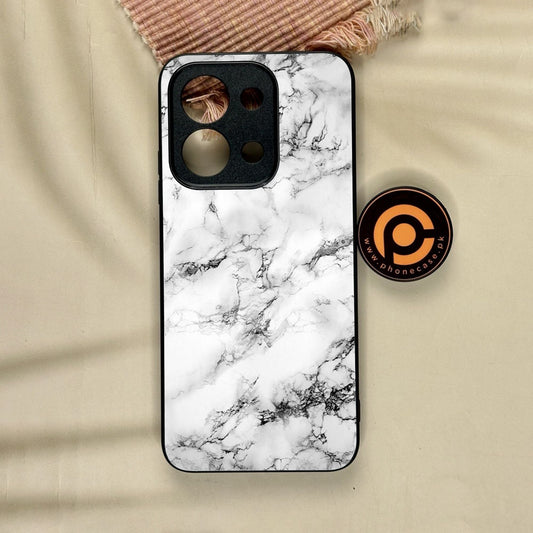 Xiaomi Redmi 15C - White Design 7 - Premium Metal Printed Soft Bumper Shock Proof Case