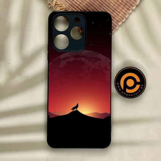 Realme Note 70 - Wolf Design 4 - Premium Metal Printed Soft Bumper Shock Proof Case