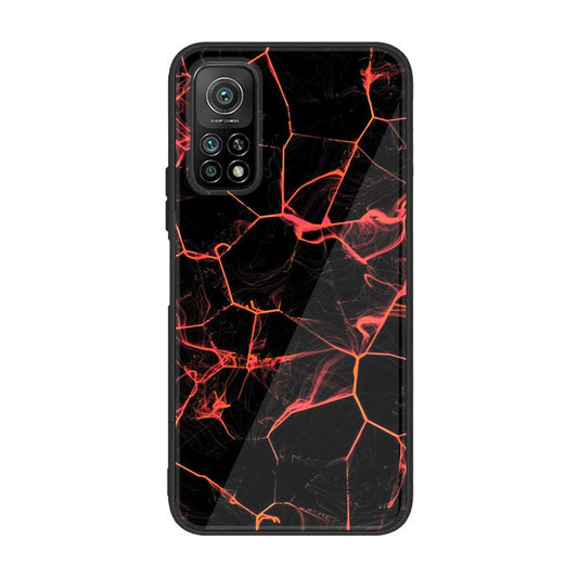 Xiaomi Mi 10T  Black Marble Design 8  Premium Printed Glass soft Bumper shock Proof Case CS-38302