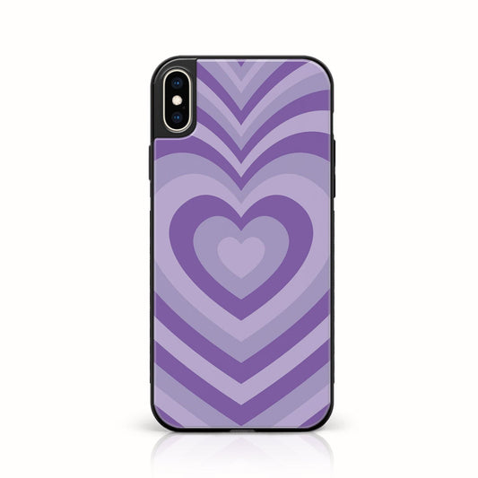 iPhone X/XS - Heart Beat Design 8 - Premium Metal Printed soft Bumper shock Proof Case CS-37267
