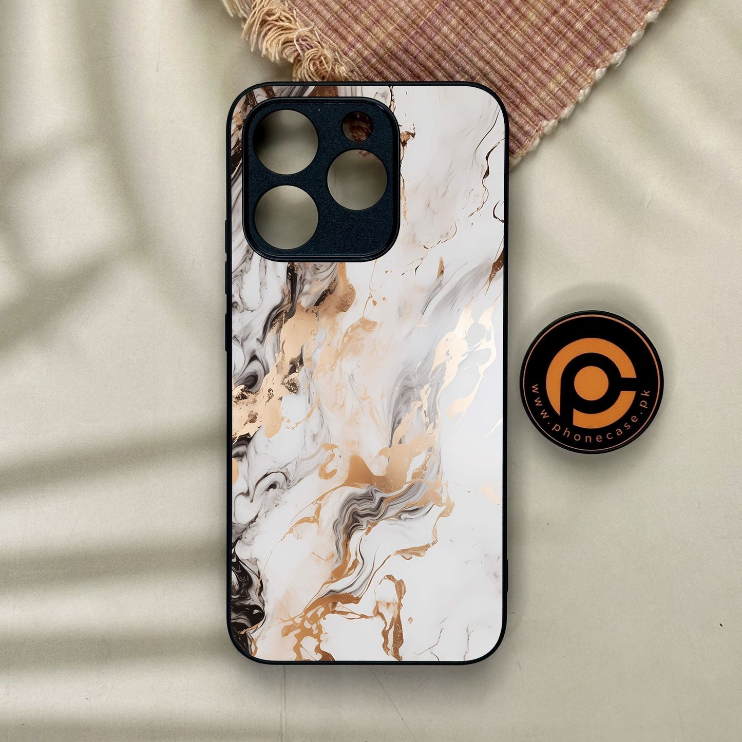 Realme 15T - Liquid Marble Design 1 - Premium Metal Printed Soft Bumper Shock Proof Case