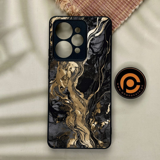 Realme 15 - Liquid Marble Design 9 - Premium Metal Printed Soft Bumper Shock Proof Case