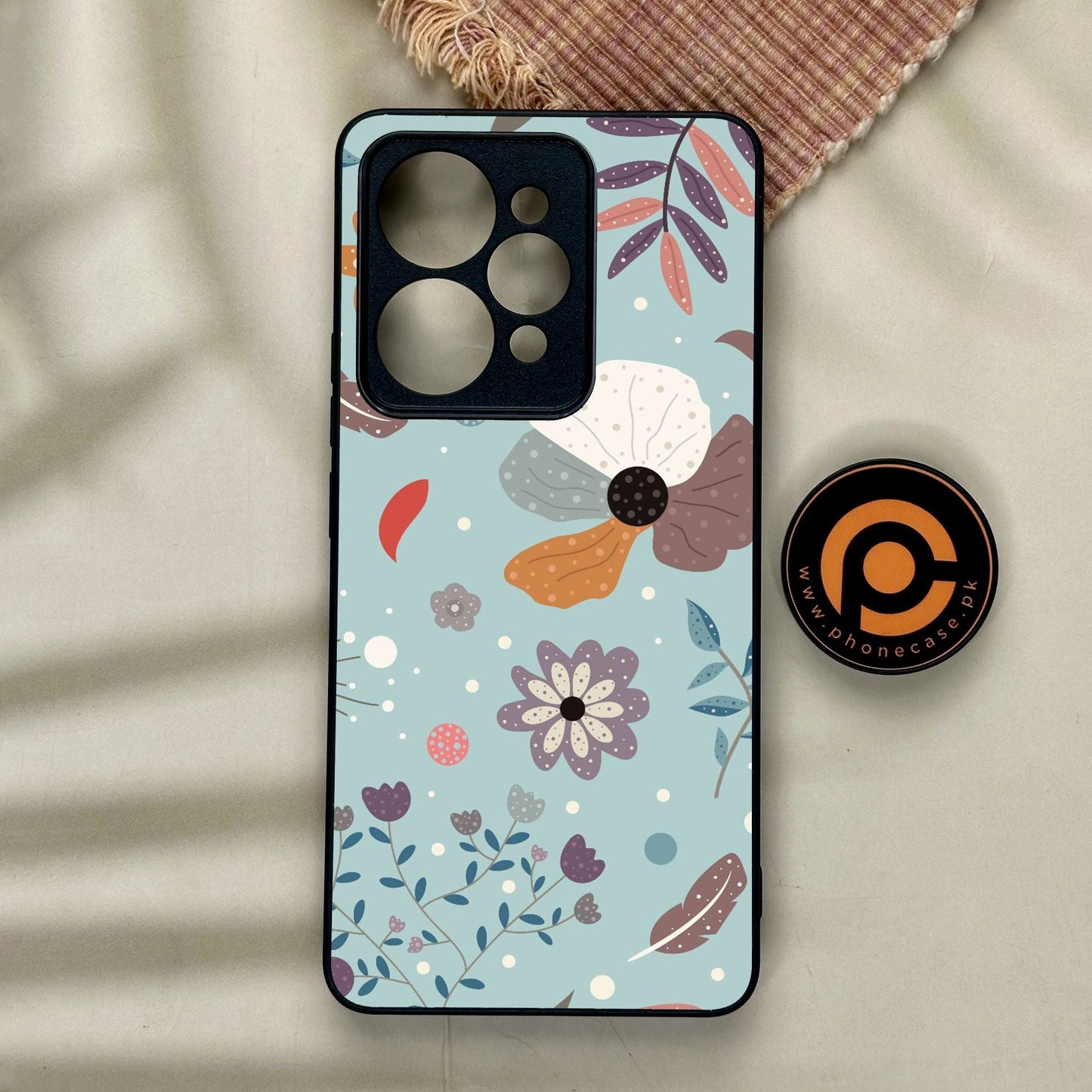 Realme 15 Pro - Floral Series Design 5 - Premium Metal Printed Soft Bumper Shock Proof Case