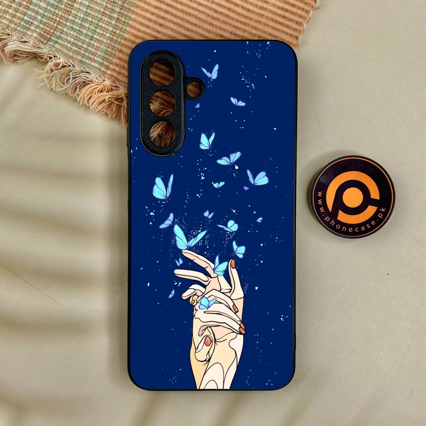 Samsung Galaxy A17 - Butterflies Design 2 - Premium Metal Printed Soft Bumper Shock Proof Case