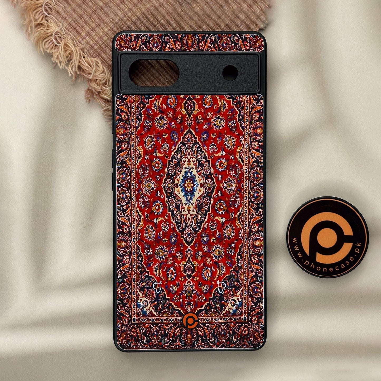 Google Pixel 6a - Persian Rug Design 2 - Premium Metal Printed Soft Bumper Shock Proof Case