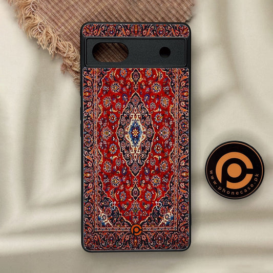 Google Pixel 6a - Persian Rug Design 2 - Premium Metal Printed Soft Bumper Shock Proof Case