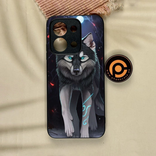 Xiaomi Redmi 15C - Wolf Design 8 - Premium Metal Printed Soft Bumper Shock Proof Case