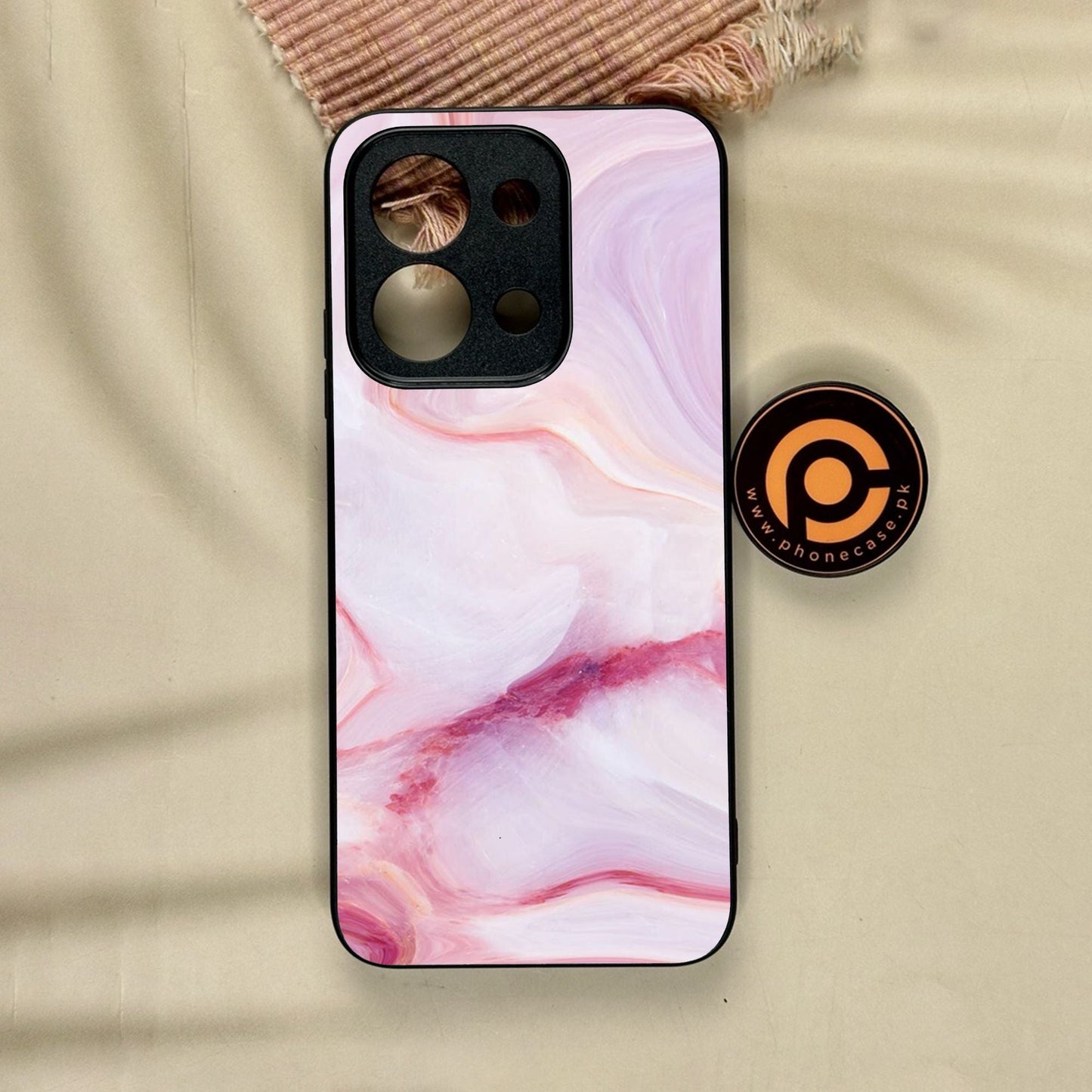 Xiaomi Redmi 15C - Pink Design 8 - Premium Metal Printed Soft Bumper Shock Proof Case