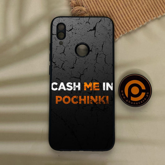 Redmi Note 7 - Cash Me - Premium Metal Printed Soft Bumper Shock Proof Case