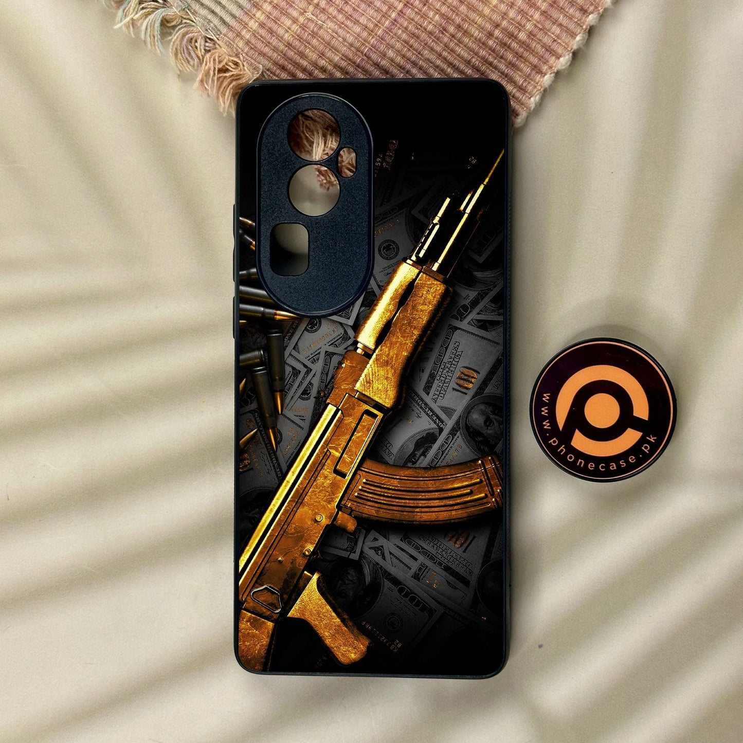 Oppo Reno 10 Pro Plus - Dollar Design 6 - Premium Metal Printed Soft Bumper Shock Proof Case