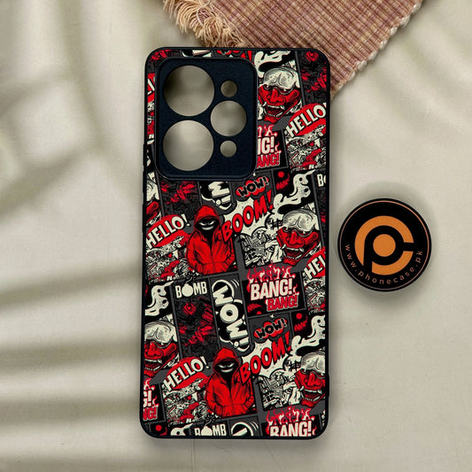 Realme 15 Pro - Boom Red - Premium Metal Printed Soft Bumper Shock Proof Case