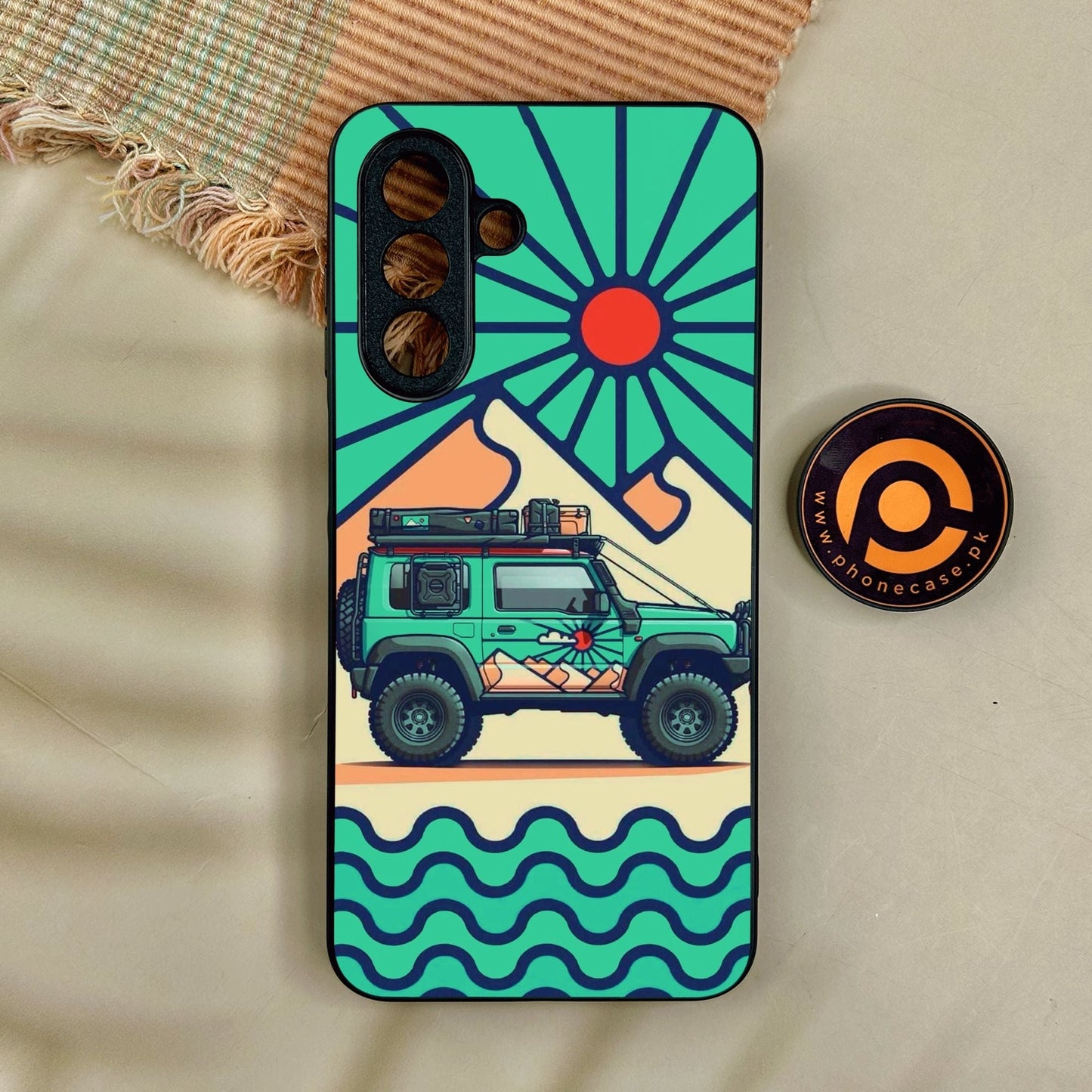 Samsung Galaxy A17 - Suzuki Jimny Design - Premium Metal Printed Soft Bumper Shock Proof Case