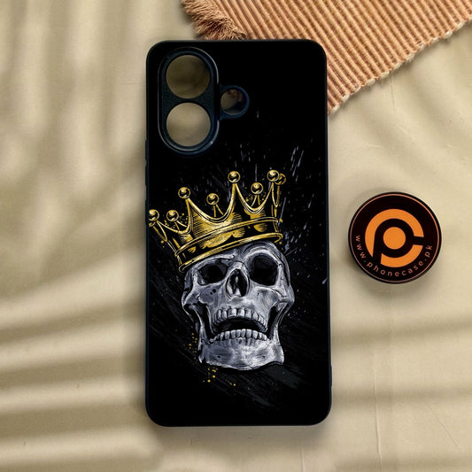 Vivo V60 Lite  - King Design 5 - Premium Metal Printed Soft Bumper Shock Proof Case