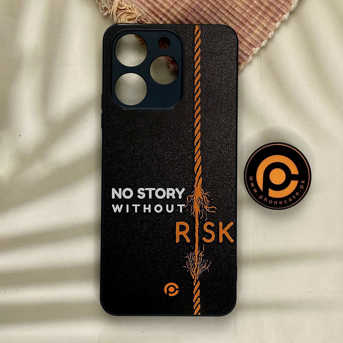 Realme Note 70 - The Risk Taker - Premium Metal Printed Soft Bumper Shock Proof Case