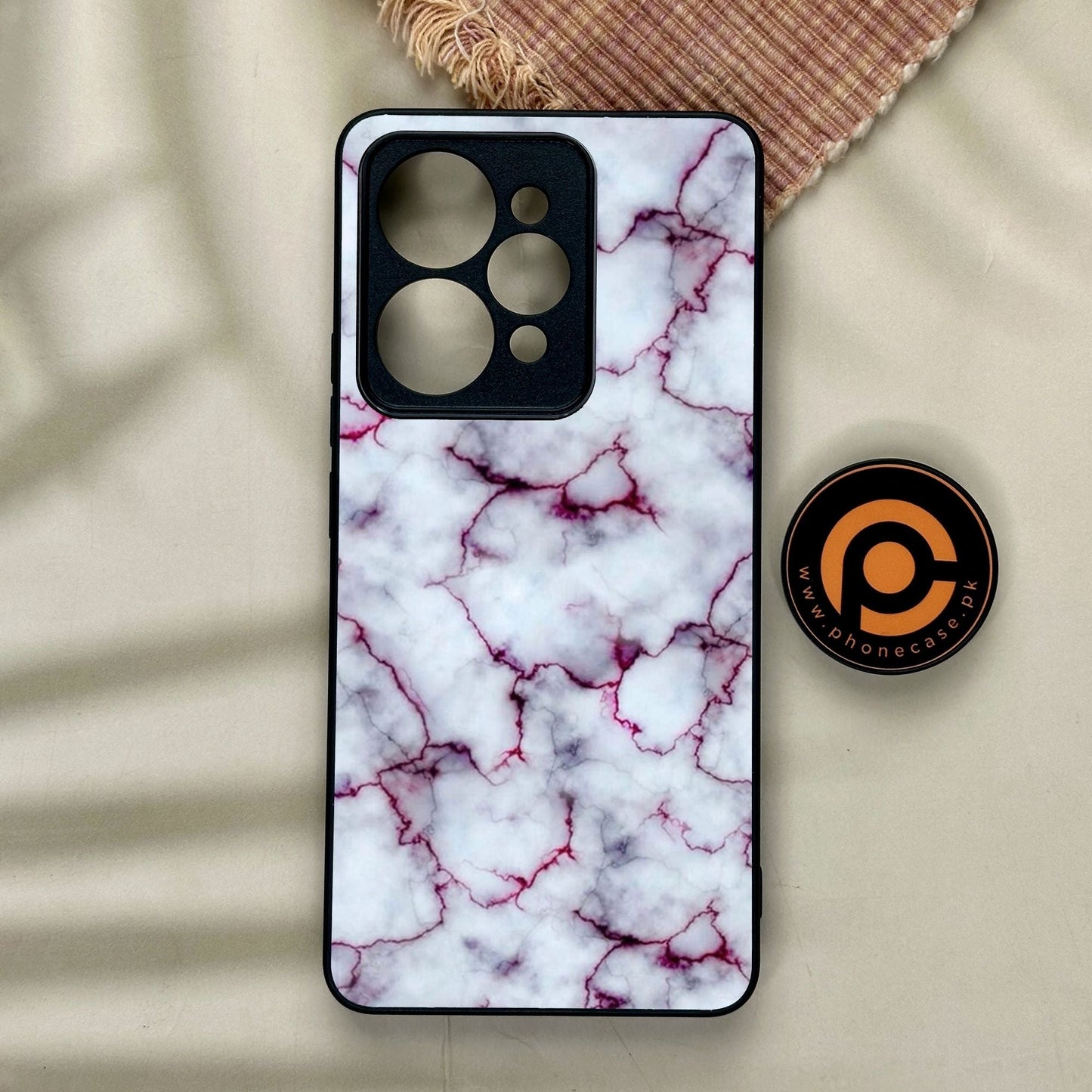 Realme 15 Pro - White Design 1 - Premium Metal Printed Soft Bumper Shock Proof Case