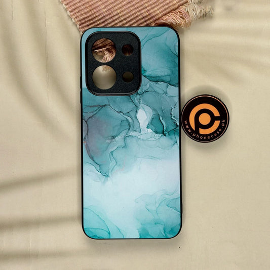 Xiaomi Redmi 15C - Blue Marble Design 3 - Premium Metal Printed Soft Bumper Shock Proof Case