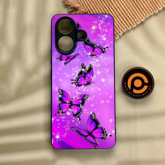 Vivo V60 Lite  - Butterflies Design 8 - Premium Metal Printed Soft Bumper Shock Proof Case