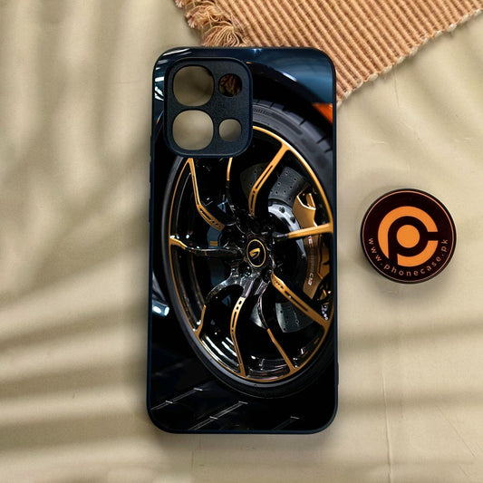 Oppo A6 Pro - Racing Car Red Blade Rim - Premium Metal Printed Soft Bumper Shock Proof Case