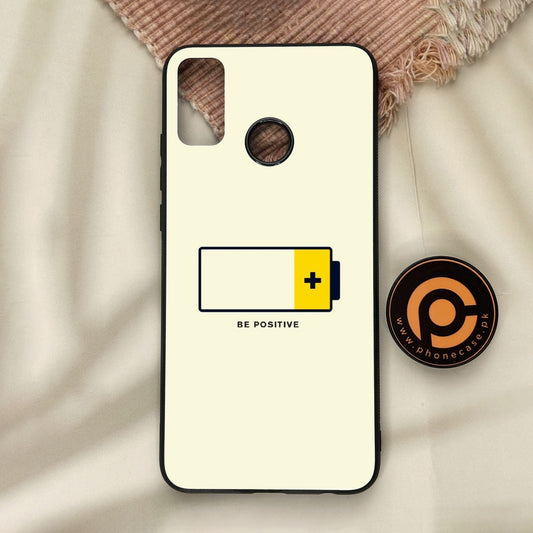 Honor 9X Lite - Be Positive Design - Premium Metal Printed Soft Bumper Shock Proof Case