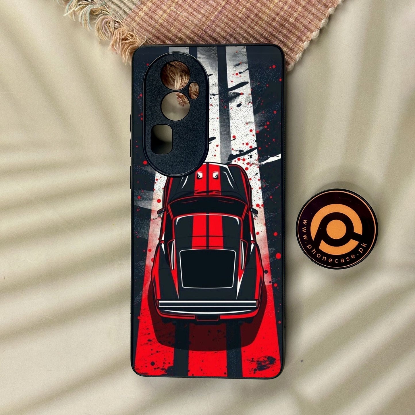 Oppo Reno 10 Pro Plus - Top-Down Track - Premium Metal Printed Soft Bumper Shock Proof Case