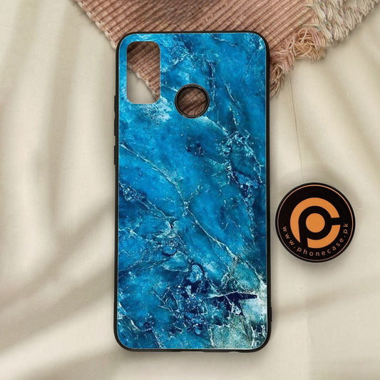 Honor 9X Lite - Blue 2.0 Design 3 - Premium Metal Printed Soft Bumper Shock Proof Case