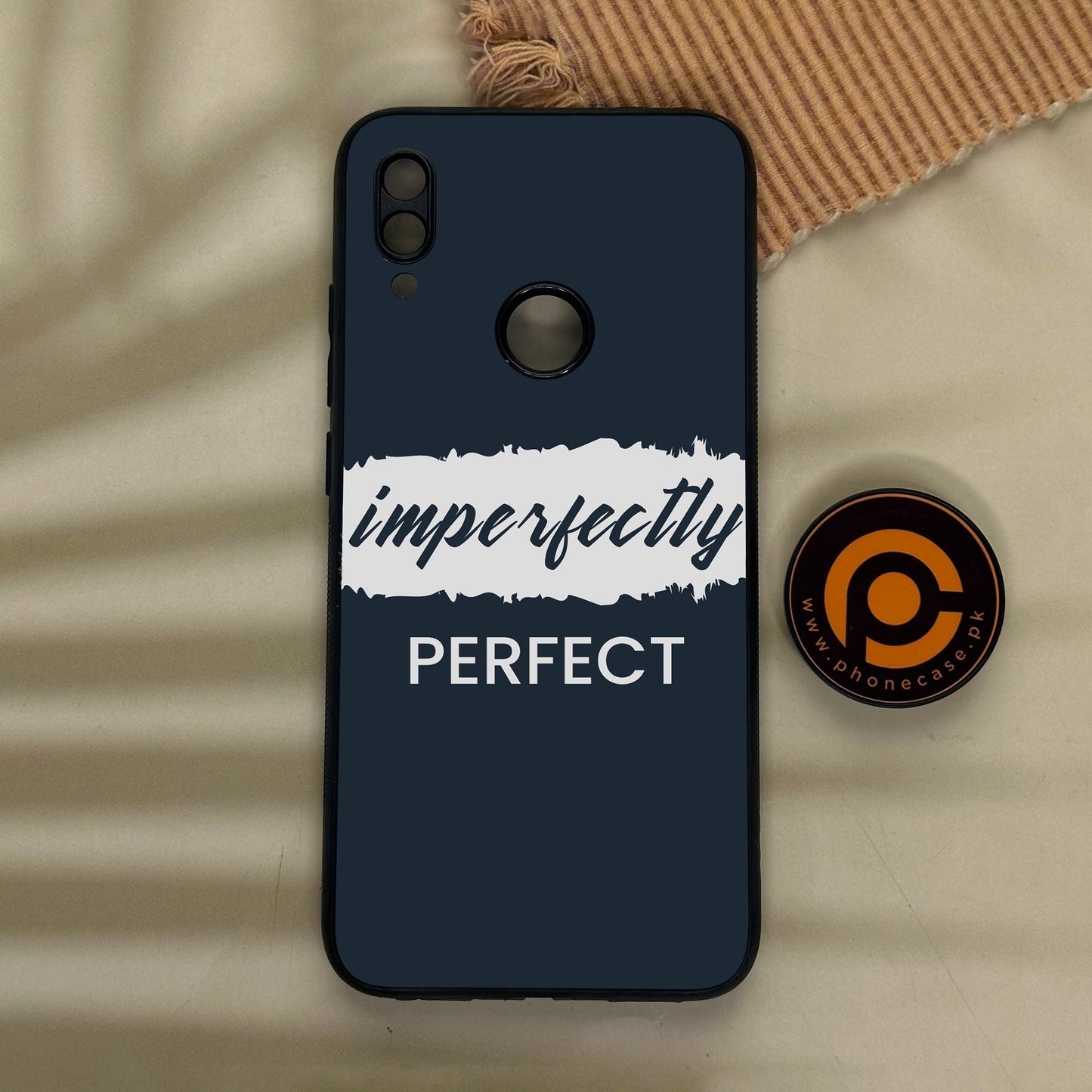 Redmi Note 7 - Imperfectly - Premium Metal Printed Soft Bumper Shock Proof Case