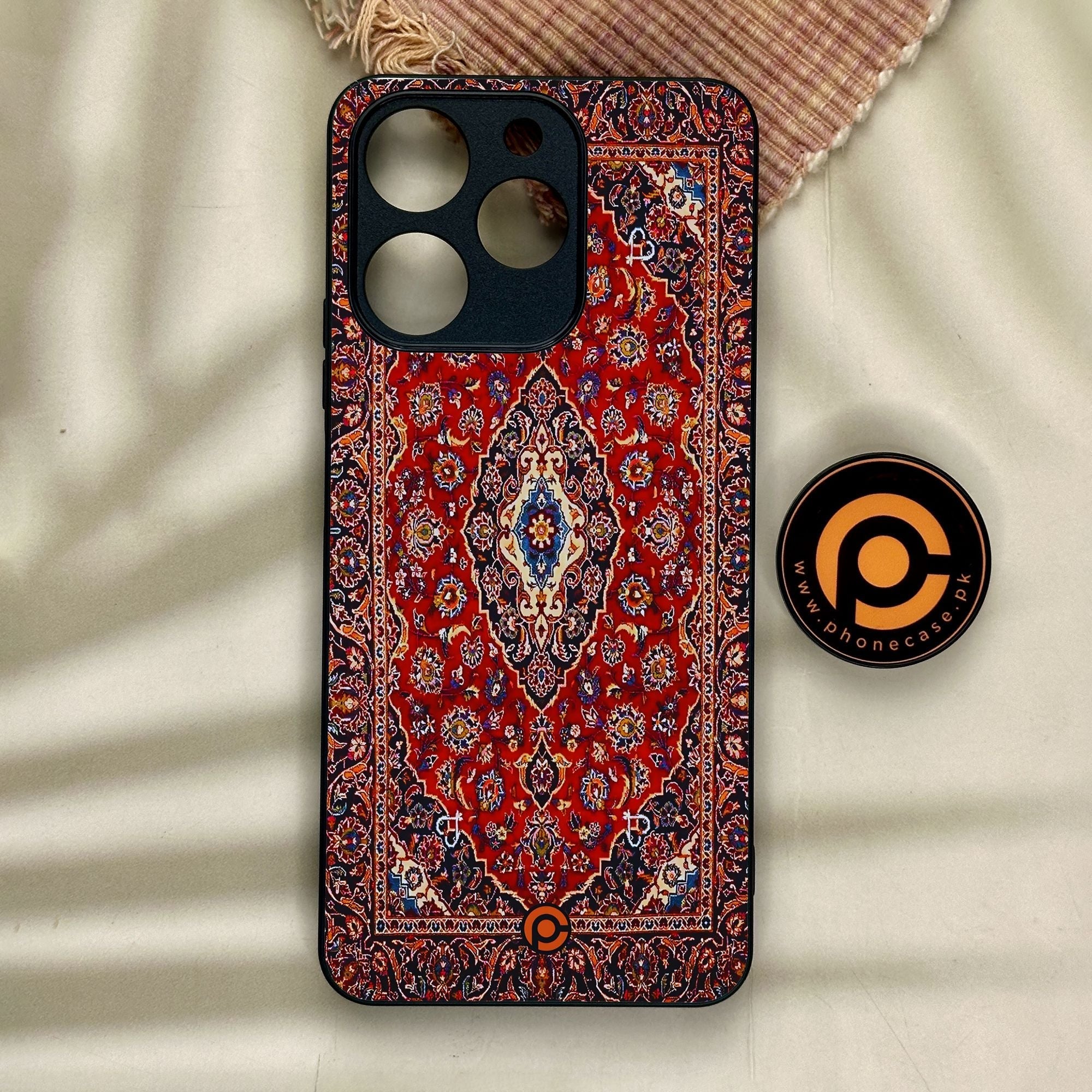 Realme Note 70 - Persian Rug Design 2 - Premium Metal Printed Soft Bumper Shock Proof Case