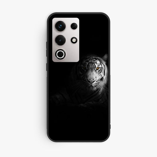 Itel S25 Ultra - Tiger Design 10 - Premium Metal Printed Soft Bumper Shock Proof Case