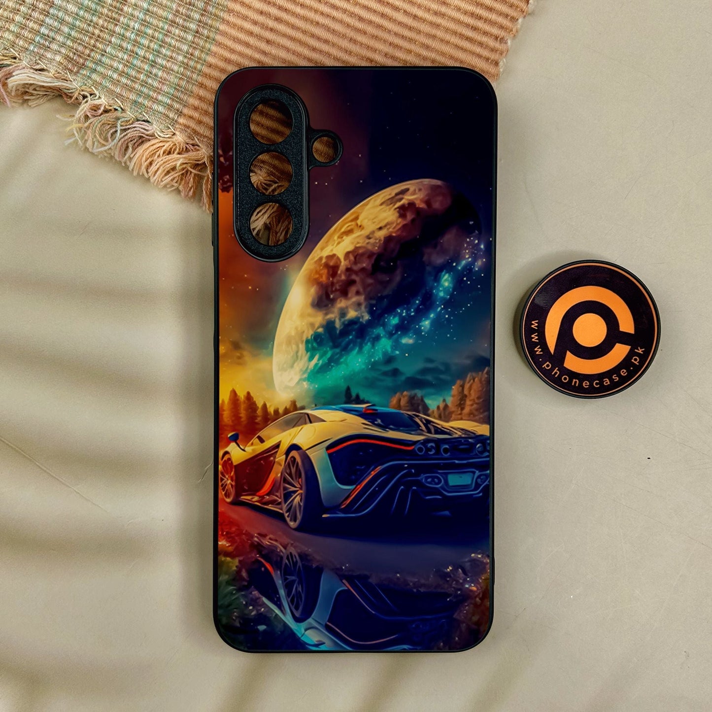 Samsung Galaxy A17 - Racing Design 5 - Premium Metal Printed Soft Bumper Shock Proof Case