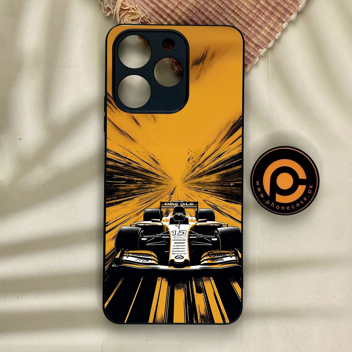 Realme Note 70 - Formula 1 Design 4 - Premium Metal Printed Soft Bumper Shock Proof Case