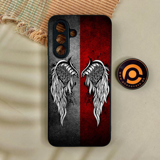 Samsung Galaxy A17 - Angel Wings Design 2 - Premium Metal Printed Soft Bumper Shock Proof Case