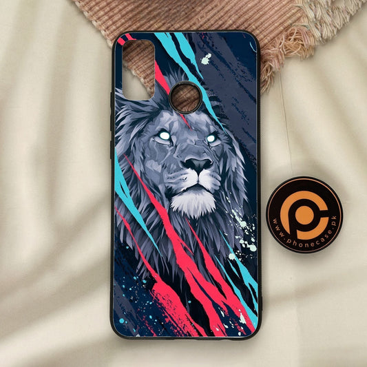 Honor 9X Lite - Abstract Animated Lion - Premium Metal Printed Soft Bumper Shock Proof Case