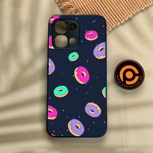 Oppo A6 Pro - Colorful Donuts - Premium Metal Printed Soft Bumper Shock Proof Case